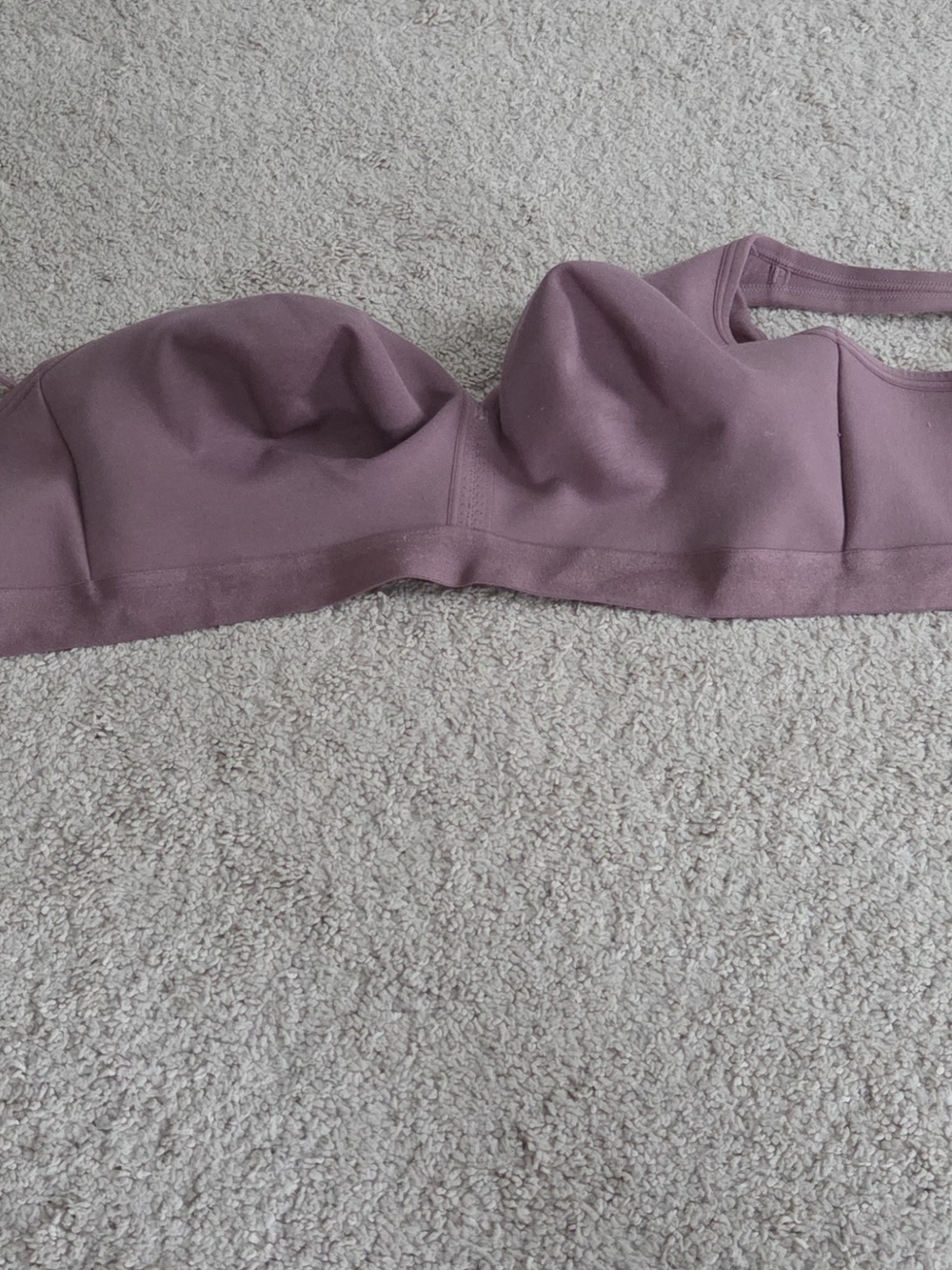 Cacique Strapless Wireless Bra in Mauve Pink